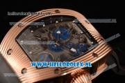 Richard Mille RM 018 Tourbillon Hommage a Boucheron 9015 Auto Rose Gold Case with Skeleton Dial and Black Rubber Strap