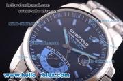 Chopard Gran Turismo XL Automatic with Power Reserve Full Steel with Black Dial and Blue Markers