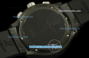 Hublot MDM Chronograph Swiss Quartz Movement PVD Case with Blue Dial and Black Rubber Strap