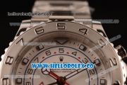 Rolex Yacht-Master II Chronograph Swiss Valjoux 7750 Automatic Steel Case with White Dial and Steel Bracelet - (BP)