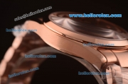 Omega Seamaster Asia 2813 Automatic Full Rose Gold Case with Brown Dial-ETA Coating