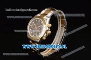 Rolex Cosmograph Daytona 4130 Automatic Yellow Gold Case with Black Dial Stick Markers and Two Tone Bracelet (BP)