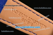 Vacheron Constantin Historiques Toledo Miyota Quartz Rose Gold Case with Stick Markers and Blue Dial