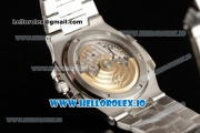 Patek Philippe Nautilus Miyota 9015 Automatic Steel Case Blue Dial With Stick Markers Steel Bracelet - 1:1 Original