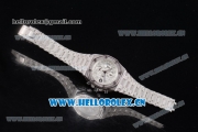 Audemars Piguet Royal Oak Offshore Seiko VK67 Quartz Steel/Diamonds Case with Silver Dial
