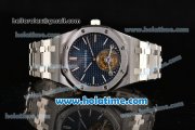 Audemars Piguet Royal Oak Tourbillon 41MM Swiss ST Tourbillon Manual Winding Full Steel with Blue Dial and Stick Markers