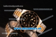 Tudor Heritage Swiss ETA 2824 Automatic Two Tone Case with Black Dial and Two Tone Bracelet (ZF)