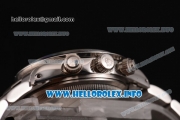 Rolex Daytona Vintage Chrono Miyota OS20 Quartz Steel Case/Bracelet with Black Dial and Stick Markers