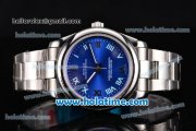 Rolex Datejust II Asia 2813 Automatic Full Steel with Blue Dial and Roman Numeral Markers