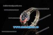 Rolex GTM-Master II 2836 Automatic Steel Case with Blue Dial Dots Markers and Steel Bracelet