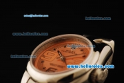 Rolex Oyster Perpetual Automatic Movement ETA Coating Case with Orange Dial and Steel Strap