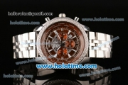 Breitling Bentley B05 Unitime Chrono Miyota OS20 Quartz Steel Case/Strap with Brown Dial and Silver Stick Markers