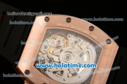 Richard Mille Felipe Massa Flyback Chrono Swiss Valjoux 7750 Automatic Rose Gold Case with Arabic Numeral Markers and Skeleton Dial