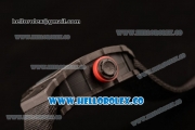 Richard Mille RM 055 Miyota 9015 Automatic Carbon Fiber Case with Skeleton Dial and Black Nylon/Leather Strap