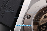 Hublot Big Bang Swiss Valjoux 7750 Chronograph Movement with Titanium Bezel and Khaki Dial-Black Numeral/Stick Marker