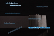 Ulysse Nardin Maxi Marine Chrono Japanese Miyota OS20 Quartz PVD Case with Black Rubber Strap and Black Dial