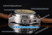 U-Boat Chimera Automatic Asia ST25 Automatic Steel Case White Dial Brown Leather Strap and Arabic Number Markers