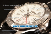 Breitling Avenger II GMT White Dial With Swiss ETA 2836 Automatic Leather Strap Best Edition A3239011/G778/435X/A20BA.1