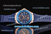 IWC Ingenieur Asia ST Automatic Rose Gold Case with Blue Rubber Bracelet Blue Dial and Stick Markers