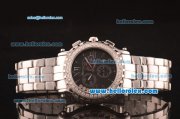 Chopard Miyota OS20 Quartz Full Steel with Diamond Bezel and Black Dial Chopard Miyota OS20 Quartz Full Steel with Diamond Bezel and Black Dial