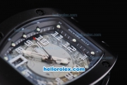 Richard Mille RM 005 PVD Case with Black Dial and White Number Marking