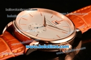 A.Lange&Sohne Saxonia Miyota Quartz Rose Gold Case with Stick Markers and White Dial