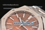 Audemars Piguet Royal Oak 41MM Asia Automatic Full Steel with Stick Markers and Brown Dial