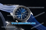 Patek Philippe Aquanaut Jumbo Miyota 9015 Automatic Steel Case with Blue Dial Stick Markers and Blue Rubber Strap - 1:1 Original (BP)