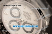 Rolex Daytona Chronograph 7750 Auto Steel Case with White Dial and Steel Bracelet - 1:1 Origianl (N00B)