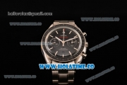 Omega Speedmaster Moonwatch Co-Axial Chronograph Clone Omega 9300 Automatic Steel Case/Bracelet with Black Dial and White Stick Markers (EF)