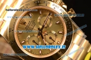 Rolex Daytona Yellow Gold Rolex 4130 Auto Best Edition 1:1 Clone Gold Dial 116508