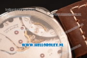 Panerai Radiomir 3 Days Acciaio P.3000 Auto Steel Case with Brown Dial and Brown Leather Strap - 1:1 Origianl (ZF)