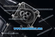 Bell & Ross BR 01 Burning Skull Asia Automatic Steel Case with Skull Dial and Leather Strap - 1:1 Original(AAAF)