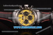 Scuderia Ferrari Chronograph Miyota OS20 Qiartz PVD Case with Yellow Dial and Silver Arabic Numeral Markers
