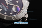 Rolex Submariner Swiss ETA 2836 Automaic Movement Full PVD with White Markers and Black Dial