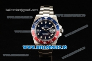 Rolex GTM-Master II 2836 Automatic Steel Case with Blue Dial Dots Markers and Steel Bracelet