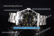 Rolex Submariner Vintage 1950's Asia 2813 Automatic Stainless Steel Case/Bracelet with Black Dial and Dot Markers