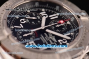 Breitling Avenger Skyland Chrono Swiss Valjoux 7750 Automatic Steel Case/Strap with Black Dial and White Arabic Numeral Markers - 1:1 Original (H)