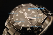 Rolex Submariner Automatic Movement Full Black Ceramic with Black Dial and White Markers