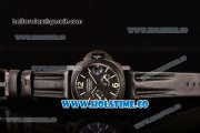 Panerai Luminor Power Reserve Automatic Movement PVD Case with Black Dial and Green Markers