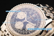 Breitling Navitimer Swiss Valjoux 7750 Automatic Movement Full Steel with Black Dial-White Number Markers