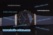 Hublot Classic Fusion Chrono Miyota Quartz PVD Case with Black Dial and Blue Markers