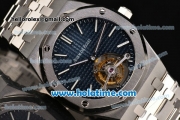 Audemars Piguet Royal Oak Tourbillon 41MM Swiss ST Tourbillon Manual Winding Full Steel with Blue Dial and Stick Markers