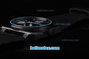 Bell & Ross BR 01-97 Automatic Movement with Black Dial and PVD Black Case-Black Rubber Strap