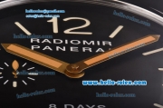 Panerai Radiomir 8 Days Swiss Quartz Movement Steel Case with Black Dial