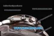 Rolex Daytona Vintage Chrono Miyota OS20 Quartz Steel Case/Bracelet with Point Markers and Red Dial - White Inner Bezel