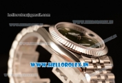 Rolex Datejust 37mm Swiss ETA 2836 Automatic Steel Case with Jubilee Steel Bezel Green Dial Roman Steel Bracelet