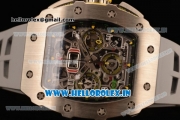 Richard Mille RM11-03 Swiss Valjoux 7750 Automatic Steel Case Skeleton Dial With Arabic Numeral Markers Grey Rubber Strap(KV)