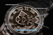 Ulysse Nardin Freak Asia ST22 Automatic PVD Case with Black Dial Numeral Markers and Black Leather Strap - 7750 Coating