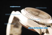 Rolex Oyster Perpetual Automatic Movement Full Steel with ETA Coating Case with Silver Dial